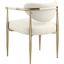  Meridian Virella Cream Vegan Leather Upholstered Dining Chair IMAGE 6