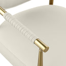  Color_Cream -- Virella Cream Vegan Leather Upholstered Dining Chair IMAGE 7