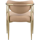  Color_Tan -- Virella Tan Vegan Leather Upholstered Dining Chair IMAGE 5