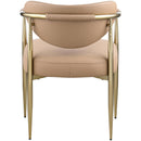  Meridian Virella Tan Vegan Leather Upholstered Dining Chair IMAGE 5