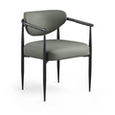  Meridian Virella Olive Vegan Leather Upholstered Dining Chair IMAGE 1