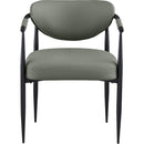  Color_Olive -- Virella Olive Vegan Leather Upholstered Dining Chair IMAGE 2