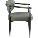  Meridian Virella Olive Vegan Leather Upholstered Dining Chair IMAGE 3