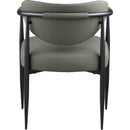  Meridian Virella Olive Vegan Leather Upholstered Dining Chair IMAGE 4