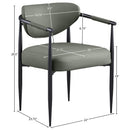  Meridian Virella Olive Vegan Leather Upholstered Dining Chair IMAGE 8