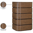  Color_Brown -- Meridian Annalise 5 Drawer Chest IMAGE 10