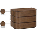  Color_Brown -- Meridian Annalise 3 Drawer Nightstand IMAGE 12