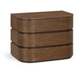  Color_Brown -- Meridian Annalise 3 Drawer Nightstand IMAGE 1