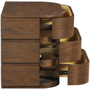  Color_Brown -- Meridian Annalise 3 Drawer Nightstand IMAGE 8