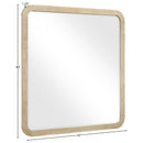  Meridian Annalise Natural Solid Wood Mirror IMAGE 6