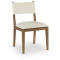  Color_Cream -- Avon Cream Linen Textured Performance Fabric Upholstered Dining Side Chair IMAGE 1