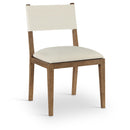  Color_Cream -- Avon Cream Linen Textured Performance Fabric Upholstered Dining Side Chair IMAGE 1