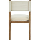  Color_Cream -- Avon Cream Linen Textured Performance Fabric Upholstered Dining Side Chair IMAGE 5