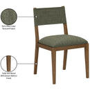  Color_Olive -- Avon Olive Linen Textured Performance Fabric Upholstered Dining Side Chair IMAGE 10