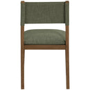  Meridian Avon Olive Linen Textured Performance Fabric Upholstered Dining Side Chair IMAGE 5