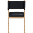  Meridian Avon Black Vegan Leather Dining Side Chair IMAGE 5