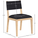  Meridian Avon Black Vegan Leather Dining Side Chair IMAGE 8