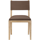  Meridian Avon Brown Vegan Leather Dining Side Chair IMAGE 3