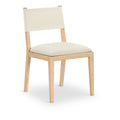  Color_Cream -- Avon Cream Vegan Leather Dining Side Chair IMAGE 1