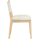  Color_Cream -- Avon Cream Vegan Leather Dining Side Chair IMAGE 4