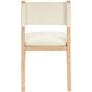 Meridian Avon Cream Vegan Leather Dining Side Chair IMAGE 5