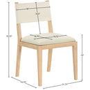  Color_Cream -- Avon Cream Vegan Leather Dining Side Chair IMAGE 8