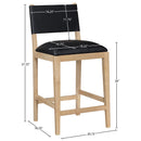  Color_Black -- Meridian Avon Counter Height Stool IMAGE 8