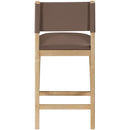  Color_Brown -- Avon Brown Vegan Leather Counter Stool IMAGE 5
