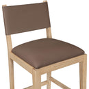  Color_Brown -- Avon Brown Vegan Leather Counter Stool IMAGE 6