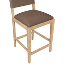  Color_Brown -- Avon Brown Vegan Leather Counter Stool IMAGE 7