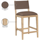  Color_Brown -- Avon Brown Vegan Leather Counter Stool IMAGE 9