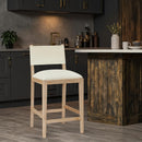  Color_Cream -- Avon Cream Vegan Leather Counter Stool IMAGE 2