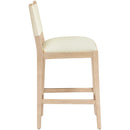  Color_Cream -- Avon Cream Vegan Leather Counter Stool IMAGE 3