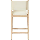  Color_Cream -- Avon Cream Vegan Leather Counter Stool IMAGE 4