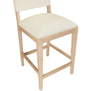 Color_Cream -- Avon Cream Vegan Leather Counter Stool IMAGE 6