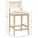  Color_Cream -- Avon Cream Vegan Leather Counter Stool IMAGE 8