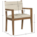  Meridian Avon Beige Vegan Leather Dining Arm Chair IMAGE 8