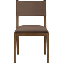  Meridian Avon Brown Vegan Leather Dining Side Chair IMAGE 2
