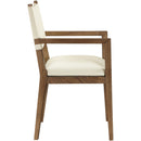  Color_Cream -- Avon Cream Vegan Leather Dining Arm Chair IMAGE 4