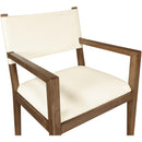  Color_Cream -- Avon Cream Vegan Leather Dining Arm Chair IMAGE 6