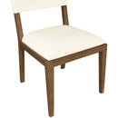  Color_Cream -- Avon Cream Vegan Leather Dining Side Chair IMAGE 7
