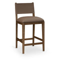 Color_Brown -- Avon Brown Vegan Leather Counter Stool IMAGE 1