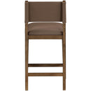  Color_Brown -- Avon Brown Vegan Leather Counter Stool IMAGE 4