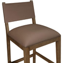  Color_Brown -- Avon Brown Vegan Leather Counter Stool IMAGE 5