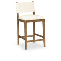  Color_Cream -- Avon Cream Vegan Leather Counter Stool IMAGE 1