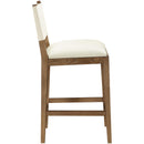  Color_Cream -- Avon Cream Vegan Leather Counter Stool IMAGE 4