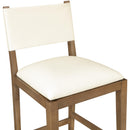  Color_Cream -- Avon Cream Vegan Leather Counter Stool IMAGE 6