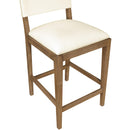  Color_Cream -- Avon Cream Vegan Leather Counter Stool IMAGE 7
