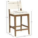  Meridian Avon Cream Vegan Leather Counter Stool IMAGE 8