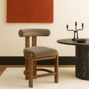  Color_Taupe -- Arienzo Taupe Velvet Performance Fabric Upholstered Counter Stool IMAGE 2